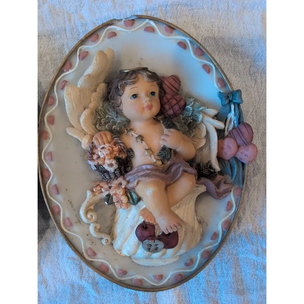 Turtle King Corp Vintage Wall Hanging Decor  Musical Cherubs